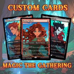 Ilustração personalizada de MTG Magic The Gathering, cartão MTG, arte MTG, aniversário, casais, retrato de casal, presente de aniversário