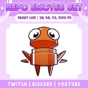 REPO Emote Set, REPO Emote, 1 Pack REPO Emote, shock emote, repo, repo emote, cute emote, digital download