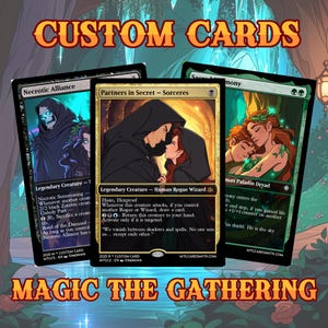 Aangepaste MTG-kaart, Magic The Gathering-illustratie, commissie, MTG-kunst, jubileumcadeau, verjaardag, jubileum, koppels