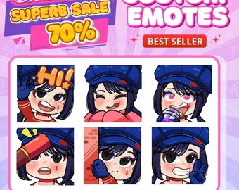 Emotes personalizados do Twitch | Emote do Twitch para Streamer | Emotes animados | YCH | Emotes do Twitch | Emotes do Discord
