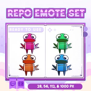 REPO Emote Set, REPO Emote, 1 Pack REPO Emote, shock emote, repo, repo emote, cute emote, digital download