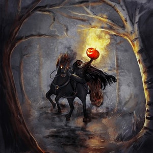 Headless Horseman Art Print