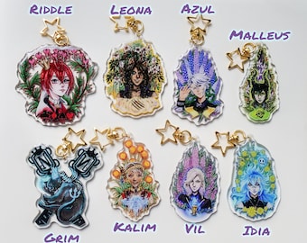 Acrylic Epoxy Glitter Keychains - TWST Prefects