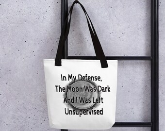 Blame the Dark Moon Tote Bag