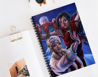 Scarabia Duo Spiral Notebook - Ruled Line Totally Not A Spellbook
