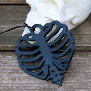Heart Ribcage Ribs Rib Cage Anatomy Bones Macabre necklace Unisex necklace 3D printed Gothic  Lightweight Free Shipping MTcoffinz