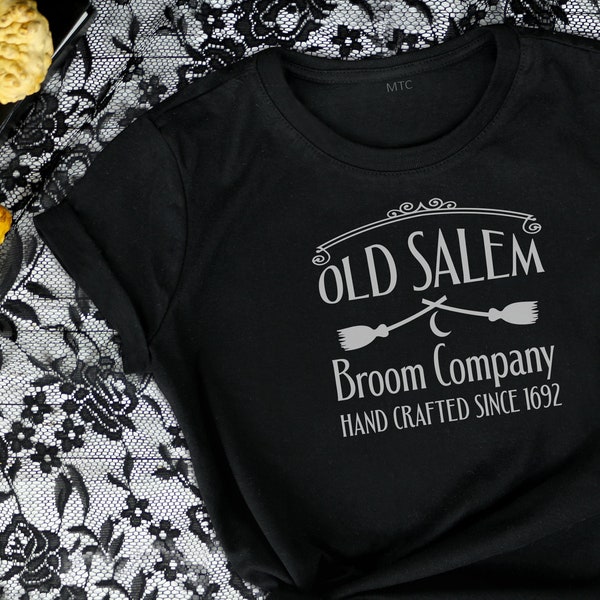 Salem Broom Company Witchcraft Witch Tee Shirt Unisex All Genders Soft Feel Nu Goth Gothic Artsy Witchy MTcoffinz