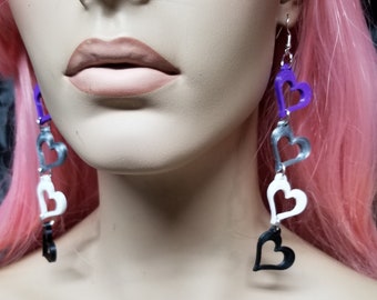 Ace Asexual Identidad orgullo bandera corazón cuelga LGBTQ unisex ligero envío libre MTcoffinz