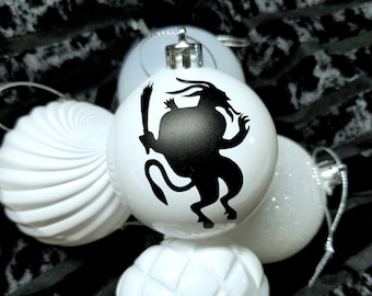 Krampus Decals 10 pack for Christmas ornaments DIY craft Gothmas Hexmas Tree Decoration Yule Gift Holiday Decor Xmas MTcoffinz