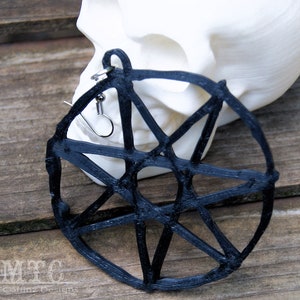 Septegram Heptagram Elvenstar Faery Star Fae Fairy Septagram Astrology Earrings 3D printed Alchemy earrings Lightweight Free Ship MTcoffinz