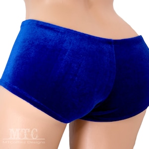Velvet booty shorts boho rave velvet hot pants festival outfit rave clothing MTCoffinz  19 color options Boy Shorts