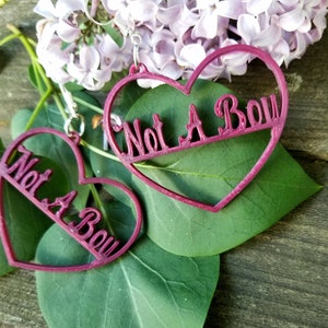 Not A Boy 2 inch They Them Non Binary LGBTQ Queer Pride oversized statement Earrings 3D printed Lightweight  MTcoffinz ----ready to ship----