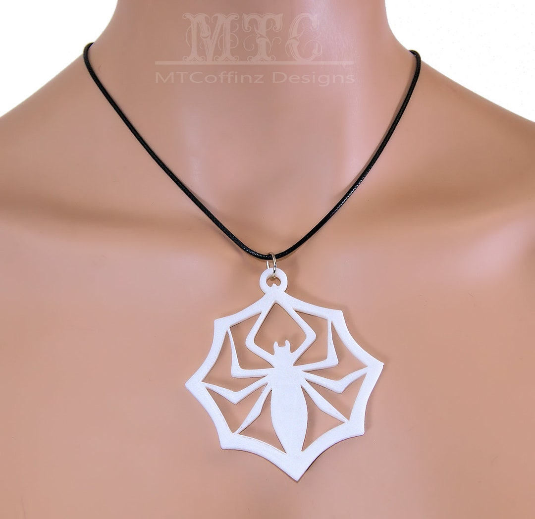 国内で当店のみ CFIERCE - Spiderweb Necklace DG+AO collection: Spider Web necklace in sterling silver