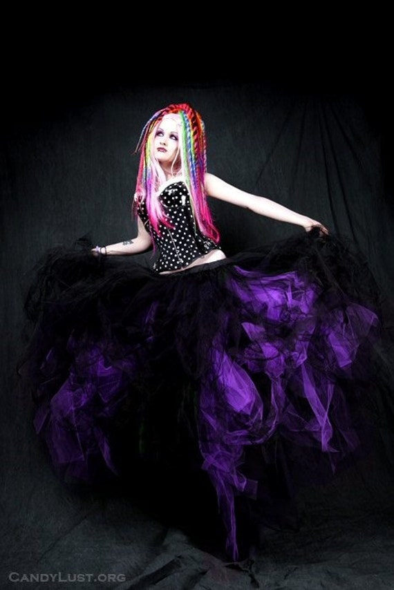 Black and purple tutu skirt online