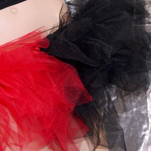 Red Black Harley Quinn Trashy Tulle Tutu Skirt Adult All Sizes ...