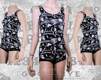 Ouija spirit board wiccan pagan spiritual bodysuit romper playsuit  MTcoffinz festival rave