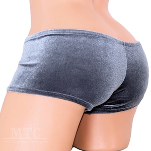 Velvet booty shorts boho rave velvet hot pants festival outfit rave clothing MTCoffinz  19 color options Boy Shorts