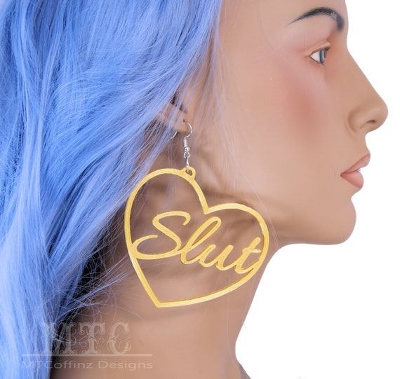 Feminist hoop earrings clearance