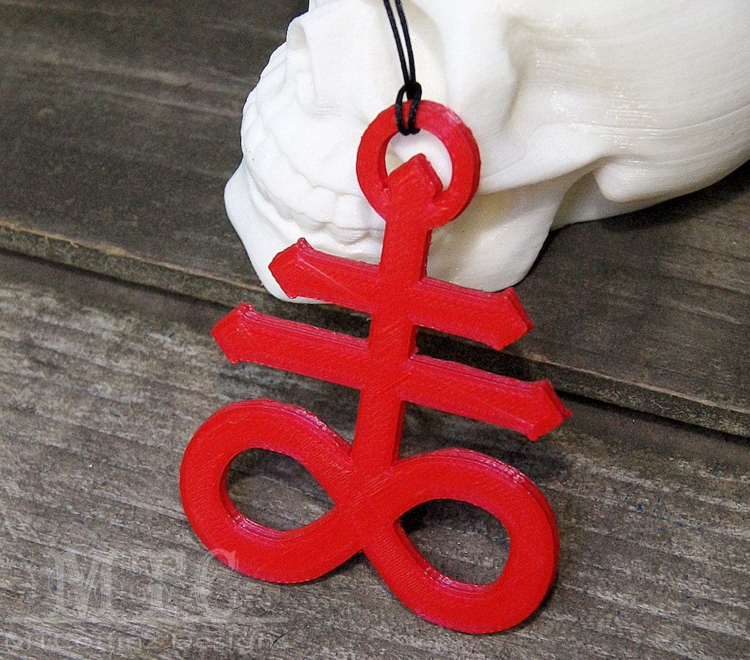Leviathan Cross Necklace Pendant 3D Printed Satanic Cross Satanist ...