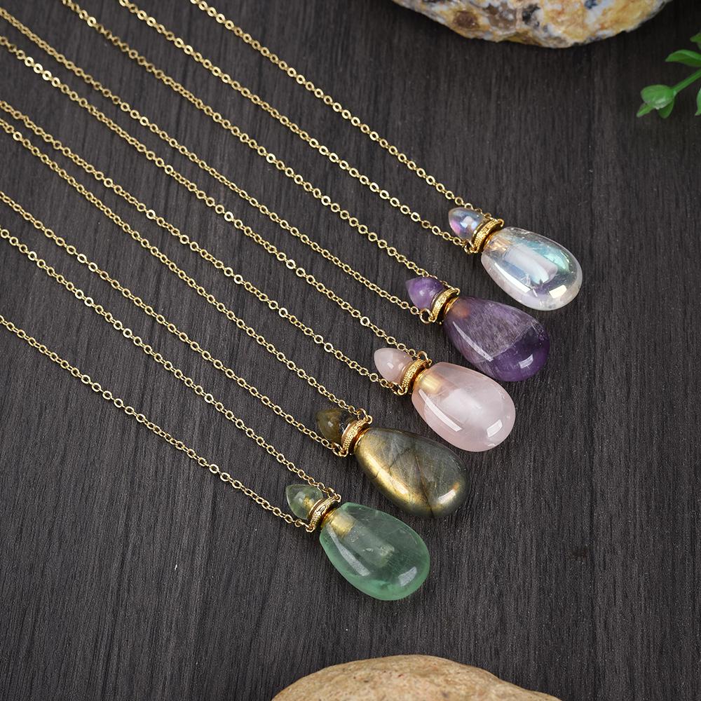 Collana Con Pendente A Forma Di Sfera Di Fiori E Ciondolo A Forma Di Luna Fatata Nei Toni Del Viola/lilla - Italia - Foto 9