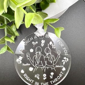 Personalized Best Friend Ornament Christmas Personalzed Gift for Bestie Custom Name Ornament for Friend Best Friend Gift