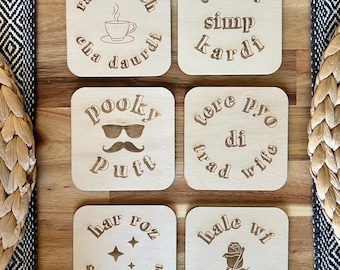 Custom Gift for Mom Mothers Day Gift Family Coaster Gift for Her Wedding favor Personalized Gift Gift for Him Personalized Coaster