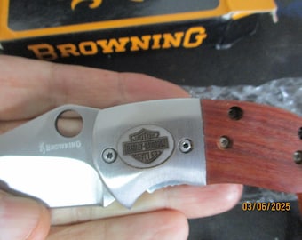 Harley Davidson engraved pocket small knife (v2)