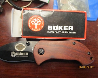 German Harley Davidson engraved pocket small knife
