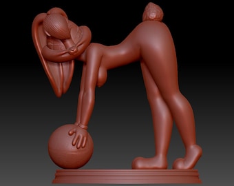 Lola Bunny Sexy NSFW Modello di stampa 3D - File STL e OBJ per la stampa di qualsiasi dimensione - Figura per adulti ad alto dettaglio / Decorazione sessuale unica