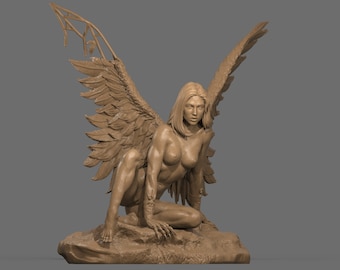 Wing NSFW Fawal sexy STL OBJ , print in 3D in any size | Unique sex Decor