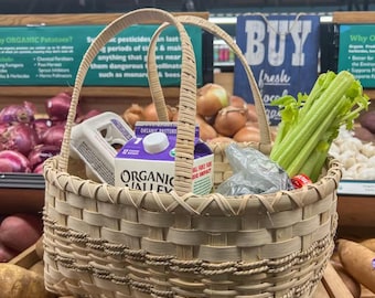 Rattan Farmer's Market Basket Pattern