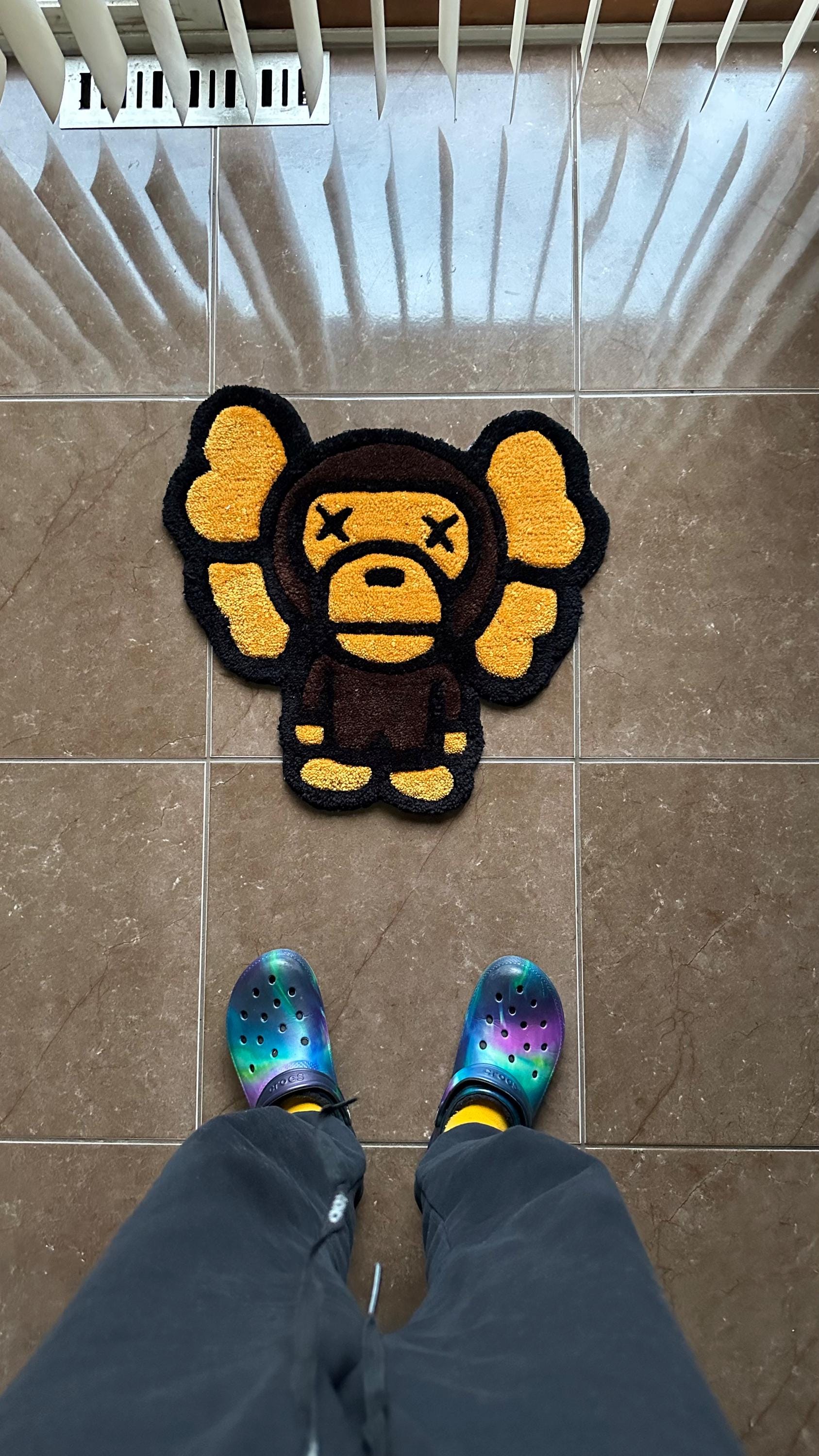 APE BAPE KAWS RAG MAT ラグマット　CAMO 迷彩　HOME Amazon.com: Luxape Bape Rug - Camo - Handmade & Premium