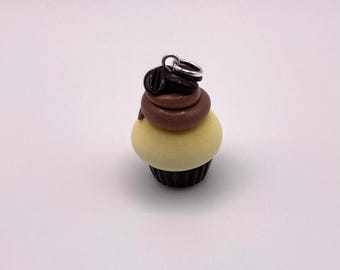 Polymer Clay Coffee Bean Cupcake Charm