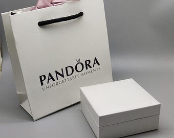 Handmade Pandora Style Gift Bag with Large Jewellery Box for Necklace Bangle Bracelet