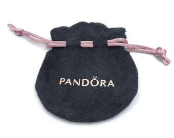 Pandora Black Velvet Jewelry Pouch: Luxury Gift Presentation