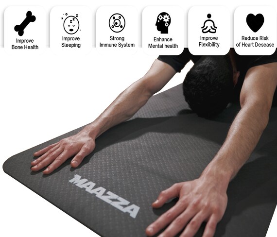 Maazza Yoga Non Slip Waterproof Pilates Gym TPE Mat for Men Women 183cm X 61cm X 0.6cm Etsy UK