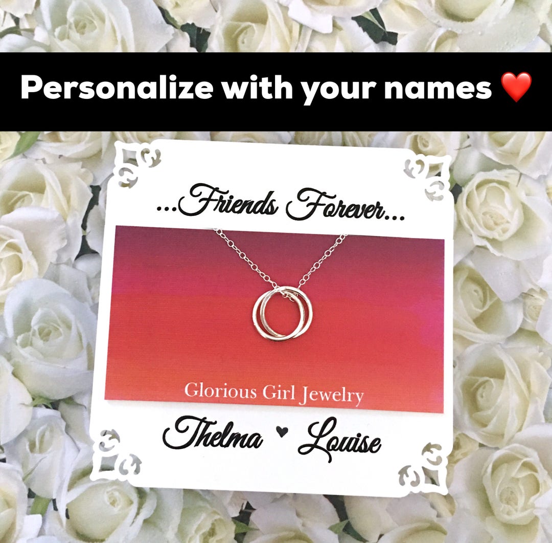 Friendship Necklace Jewelry for Best Friends Sterling Silver Etsy