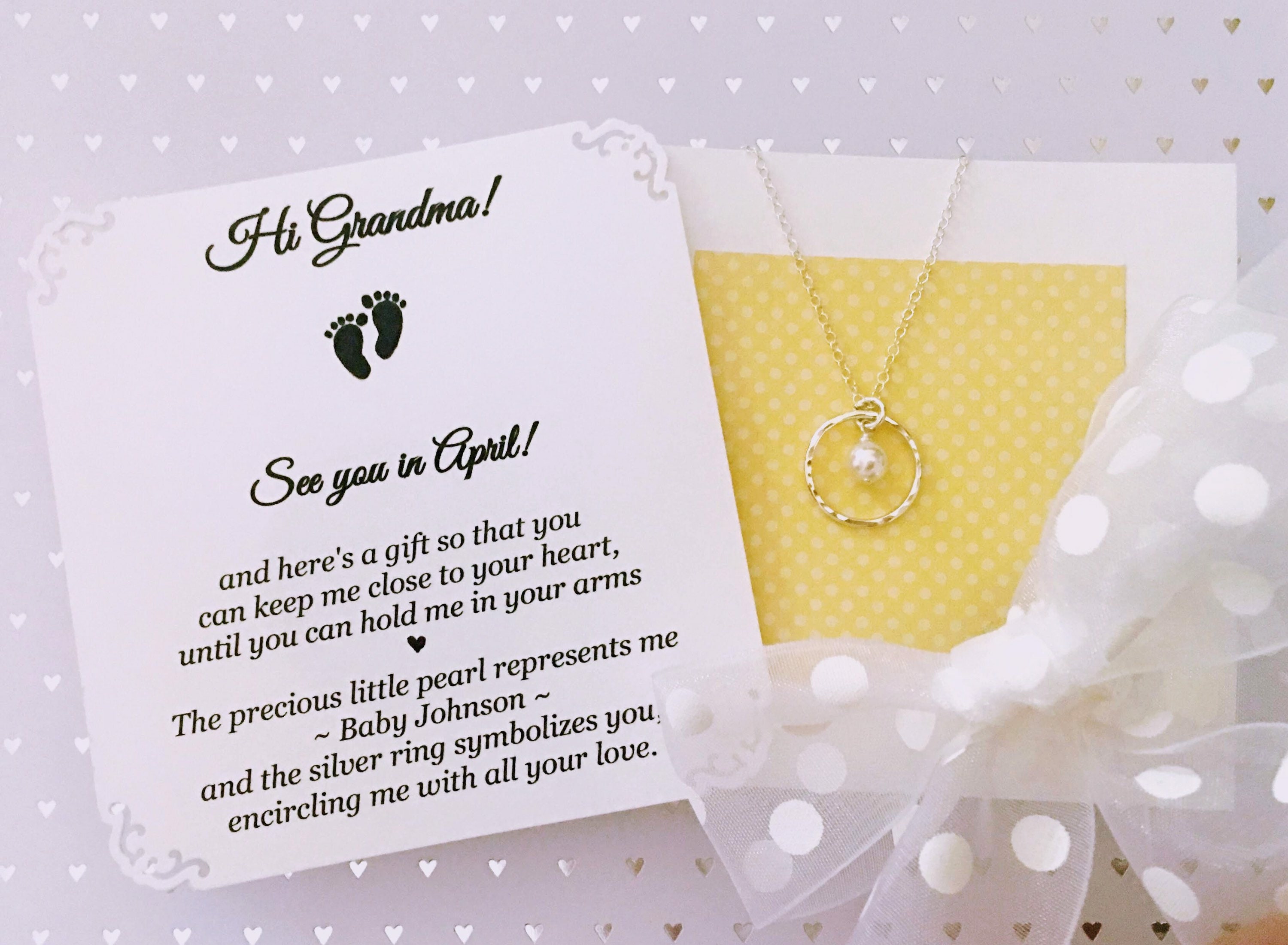 PREGNANCY ANNOUNCEMENT Gift for Grandma Baby Announcement | Etsy