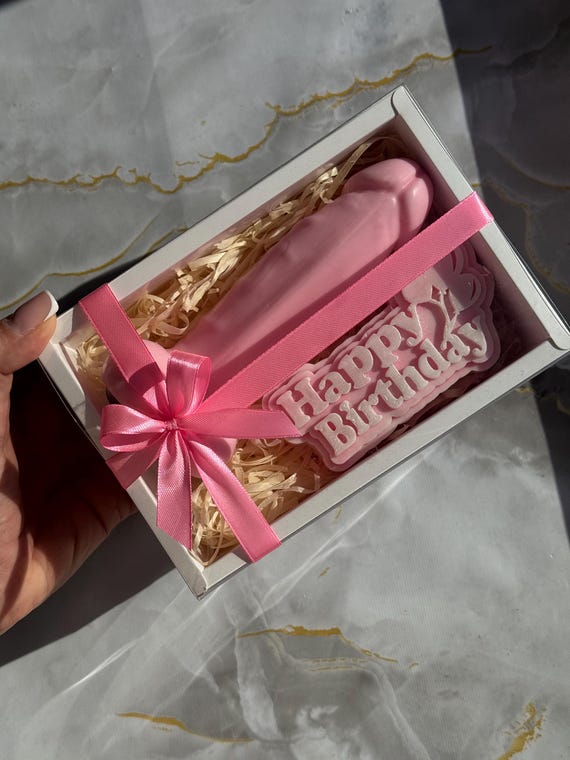 Handmade fruity-scented novelty soaps shaped like, well, you know — genuinely crafted and perfect bachelorette chaos.