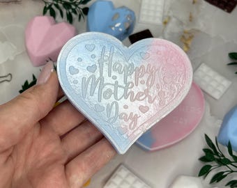 Handmade soap gift for mom, Mother Day Soap Gift, Heart-Shaped Glycerin Bar Soap, Handmade Gift for Mom, Happy Mothers Day Present