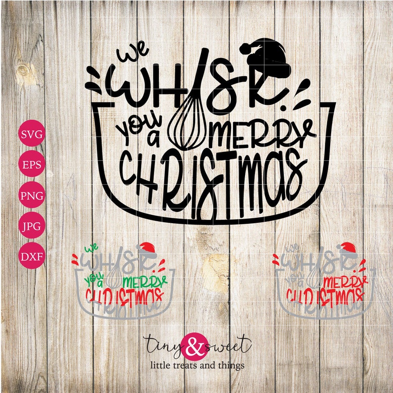 Download We whisk you a merry christmas SVG cut file pot holder ...