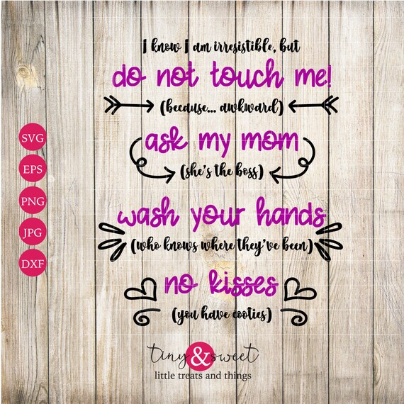 Download Do Not Touch Baby Svg Cut File Don T Touch Me Baby Shirt Etsy PSD Mockup Templates