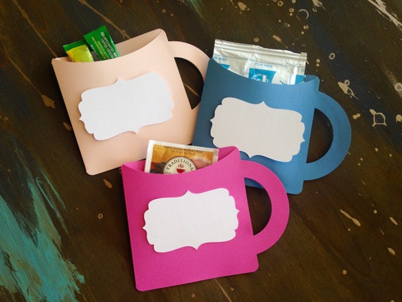Mug Cup Coffee Svg Hot Cocoa Coco Packet Holder Cut File Favor Etsy