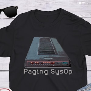 Paging SysOp Vintage BBS Modem System Operator Computer Retrocomputing IBM PC Amiga Commodore Macintosh 1980s 1990s Kid Nostalgia Baud Rate