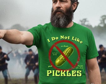 I Do Not Like Pickles - Unisex Softstyle T-Shirt - Funny Pickle Joke Anti-Pickles Anti-Food Picky Eater Dislike Eating Yuck Icky Gross