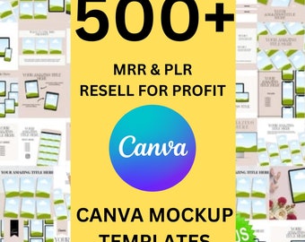Oltre 500 modelli di inserzioni Etsy / modelli Canva (PLR e MRR)