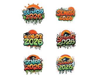 Senior 2026 SVG Bundle: Graduation Shirt Design (Digital Download)