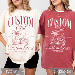 Custom Bachelorette Comfort Colors Shirts, Nashville Bachelorette Party Shirts, Bach Club Shirts, Beach Bachelorette, Social Cocktail Club