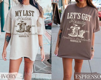 Last Rodeo Bachelorette Shirts, Western Bachelorette Party Shirts, Nashville Bachelorette, Cowgirl Cocktail Club Shirt, Country Bridal Party