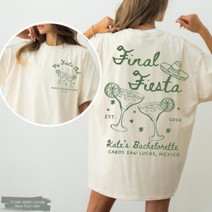 Comfort Colors® Final Fiesta Bachelorette Party Tshirts, Custom Mexico Bachelorette Shirt, Margs And Matrimony Tee, Tequila Bach Party